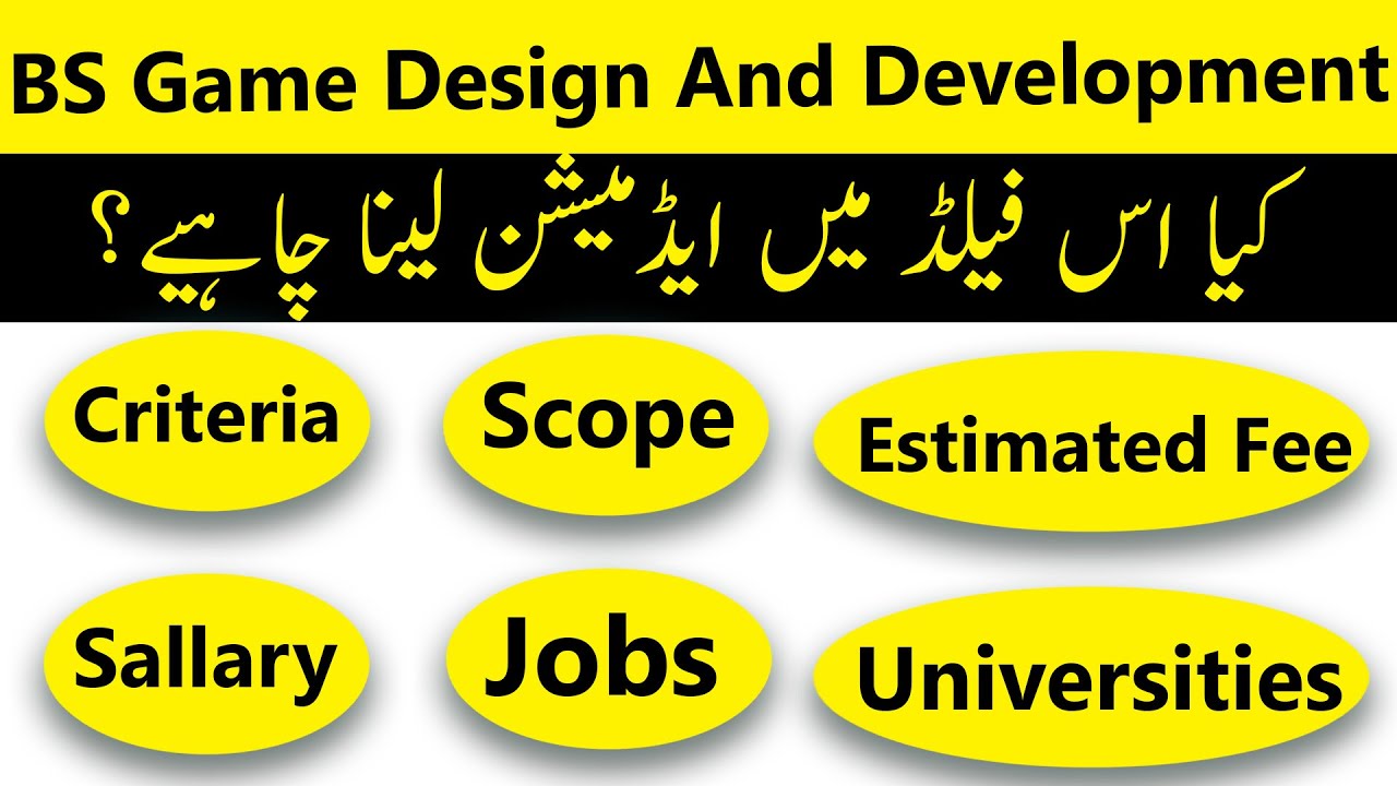BS Game Design and Development in Pakistan: Criteria, Scope, Jobs, Fees & Career Path