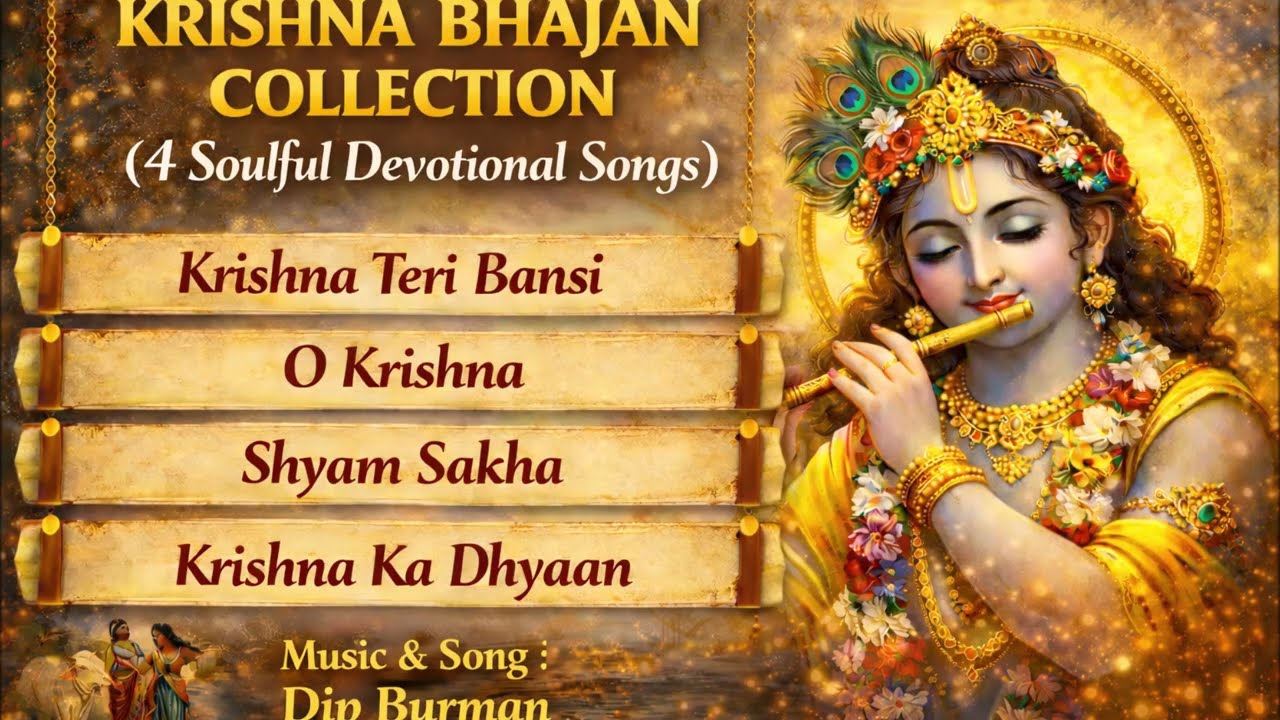Krishna Bhajan Collection | 4 Soulful Devotional Songs | Peaceful Morning Bhajan | Dip Burman