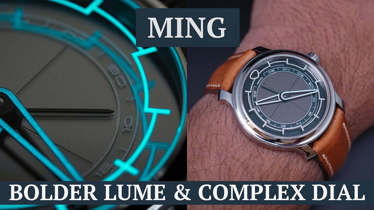 MING 22.01 Kyoto GMT - Shadows, sapphire & lots of light-play - Dial, Lume & On The Wrist