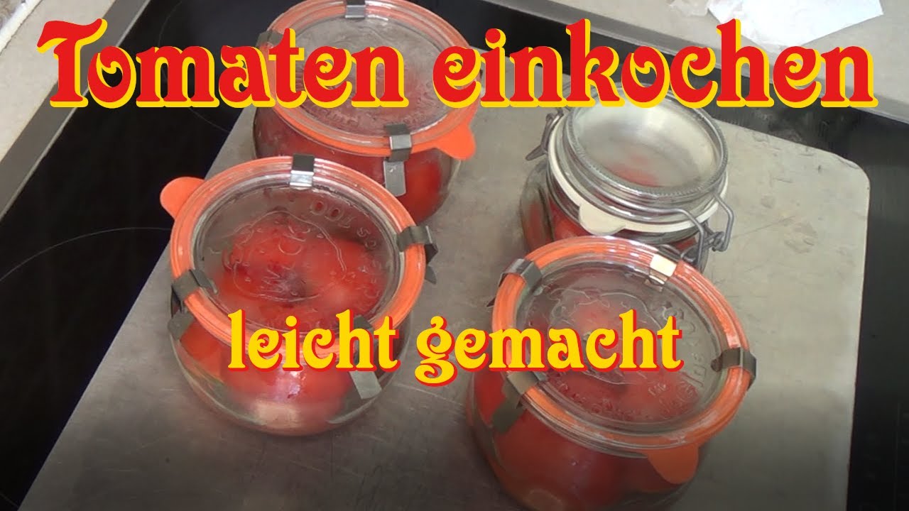 Frische Tomaten bissfest einkochen leicht gemacht