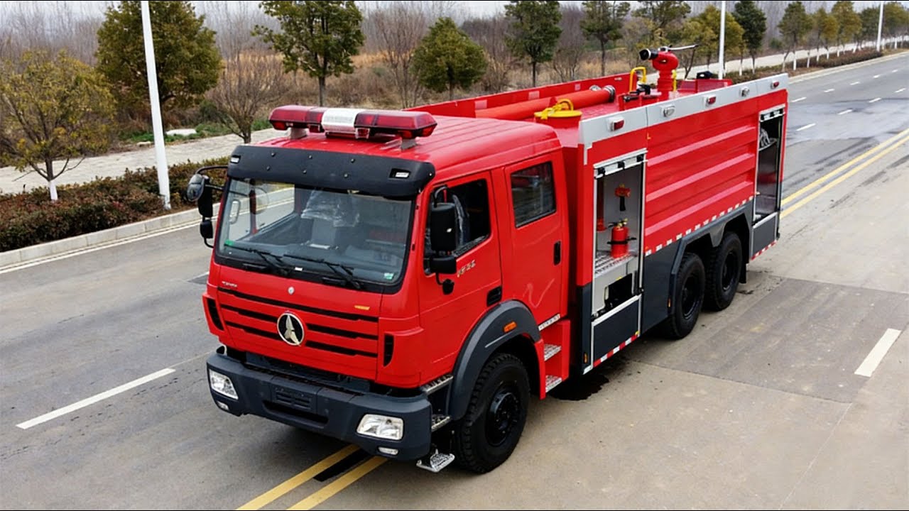 Beiben 2638 fire fighting truck, 8000 liters water,+2 000 liters foam