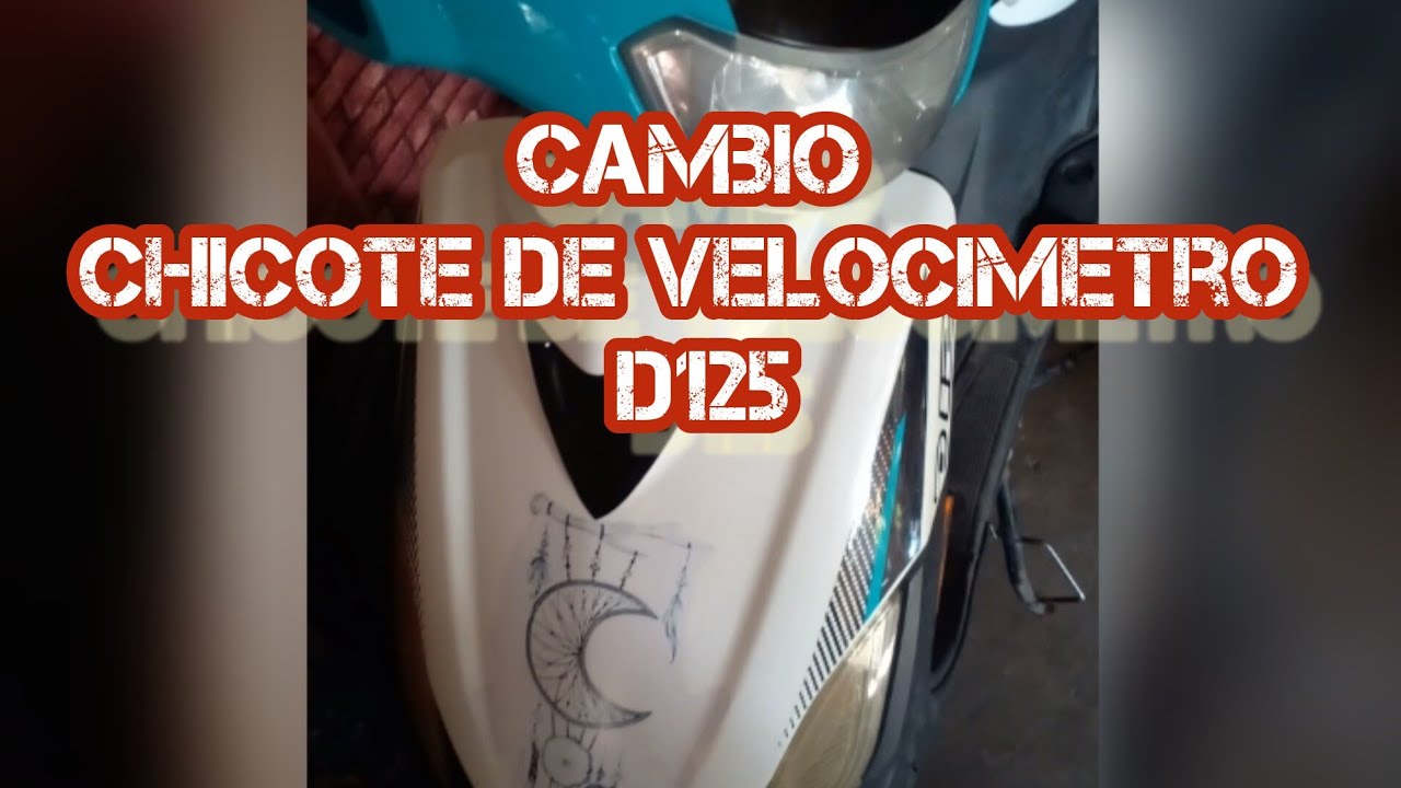 motoneta D125 cambio de chicote de velocímetro