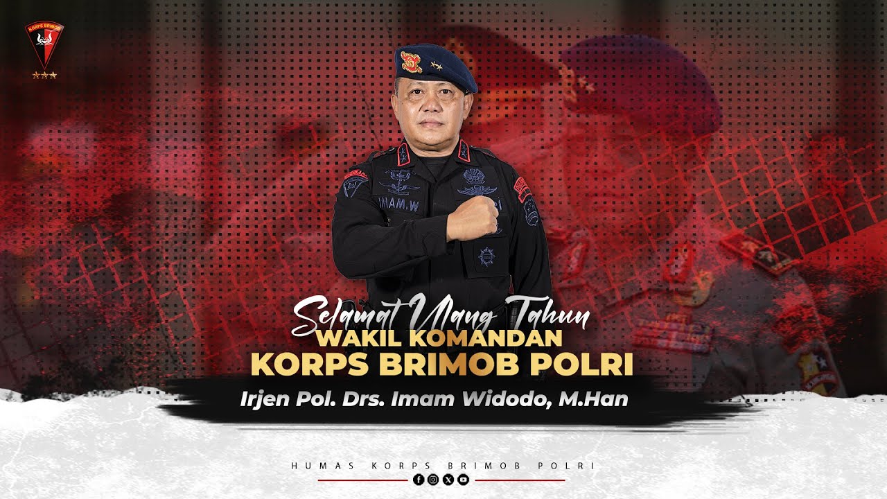 UCAPAN SELAMAT ULANG TAHUN KE - 56 WADANKOR BRIMOB POLRI