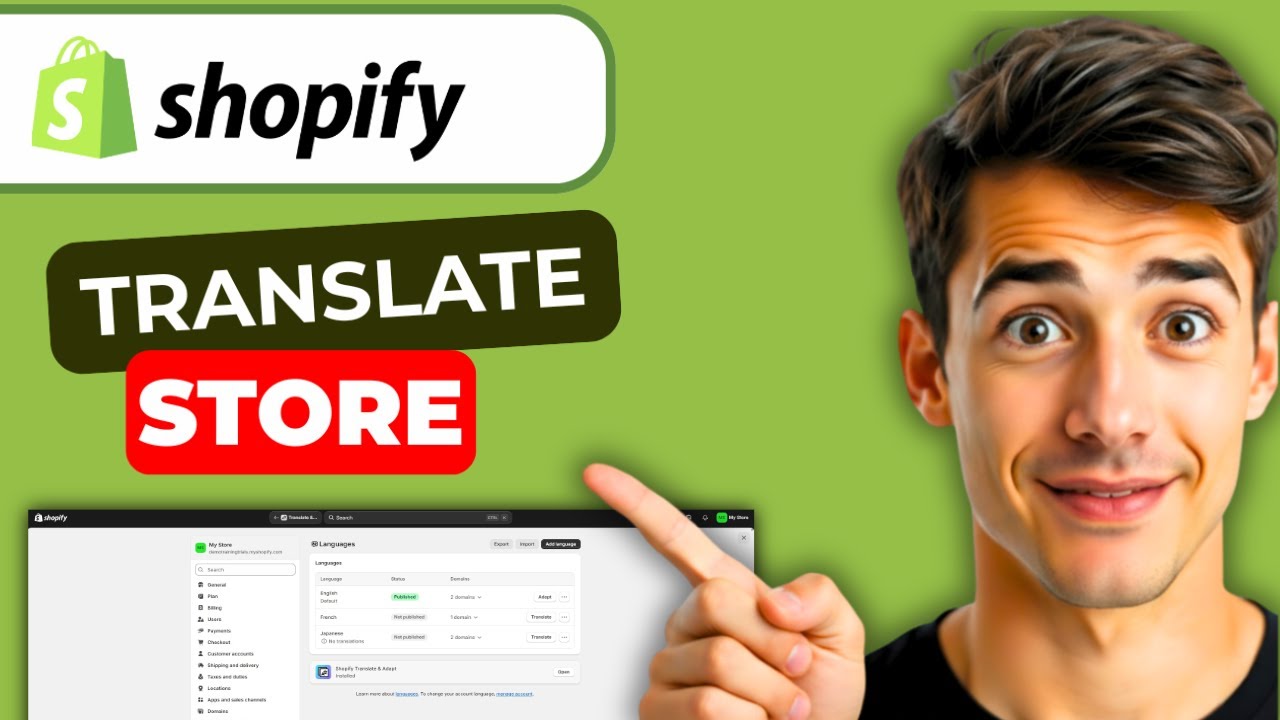 Как перевести магазин Shopify на разные языки (самый простой способ) (руководство 2026 года)