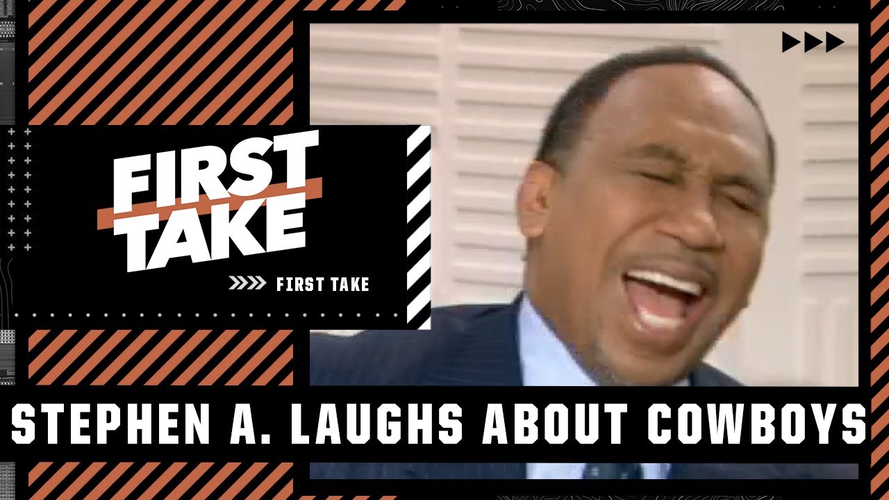 Stephen A. can BARELY contain his laughter after the Cowboys' loss | First Take
