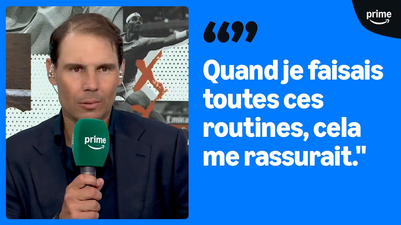 🐐🇪🇸 La réaction de Rafael Nadal après son hommage à Roland-Garros.
