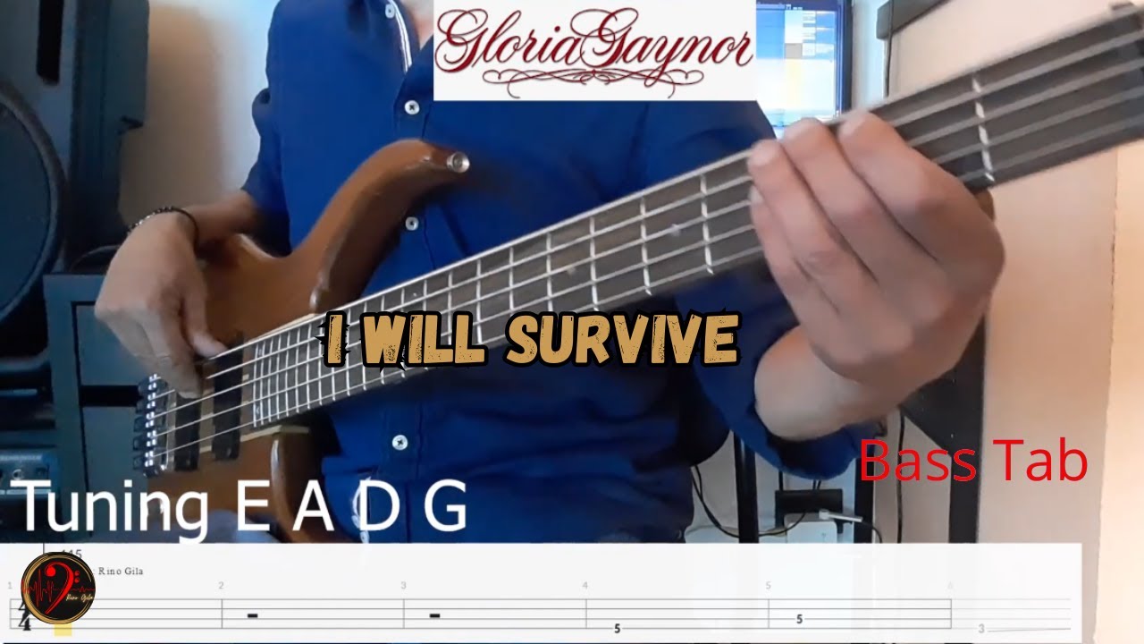 Gloria Gaynor   I Will Survive (Cover Bass+tab)(Play Along)