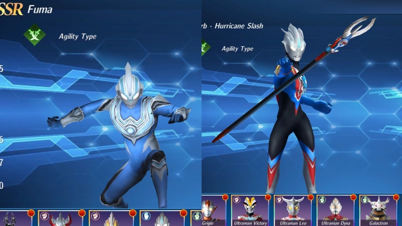 main menggunakan ultraman orb hurricane dan ultraman fuma di game Ultraman fighting heroes
