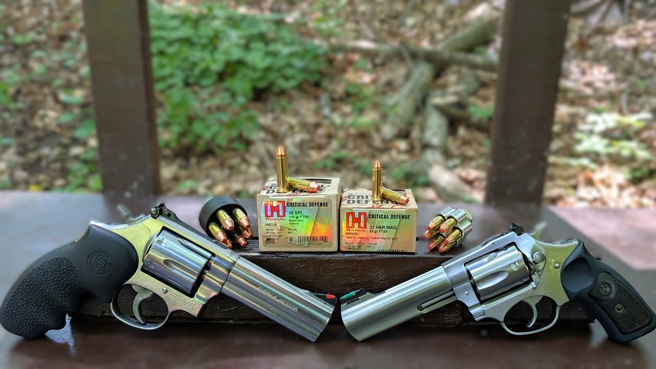🌶️Spicy Little Pills🌶️ 4" Barrel Variety - .32 H&R Magnum VS .38 Special - Hornady Critical Defense