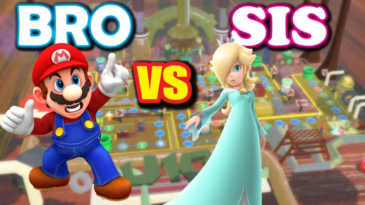 Mario Party Superstars Custom Boards: Brother vs Sister!! [Luigi's Engine Room!]