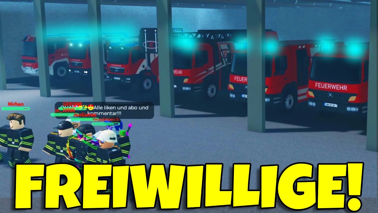 GRÖßTE FREIWILLIGE FEUERWEHR in NOTRUF HAMBURG ERSTELLT?! | ROBLOX Deutsch Notruf Hamburg