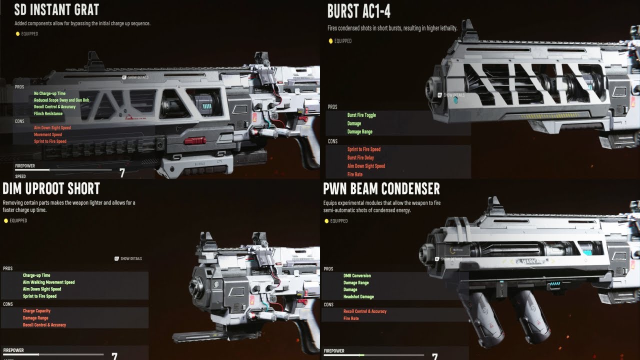 All EX1 Barrel Conversions in Call of Duty Vanguard Showcase & Gameplay