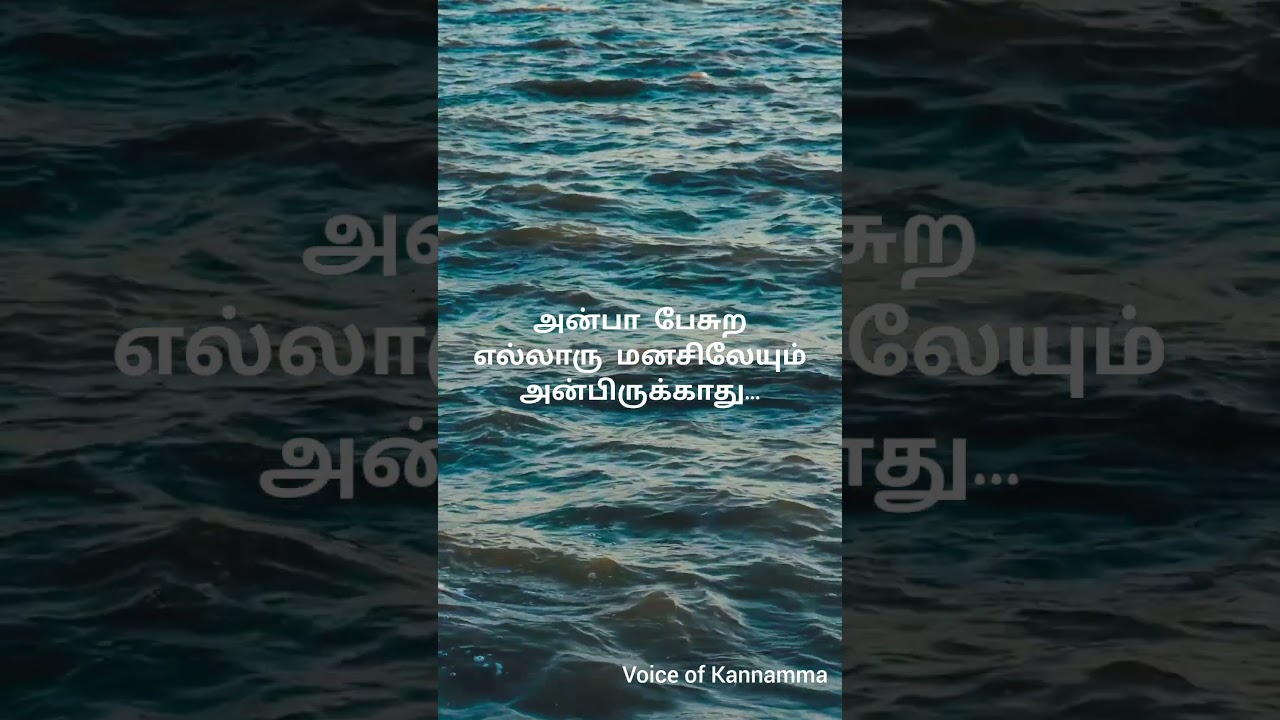 அன்பு ! | Motivation | Voice of Kannamma | 