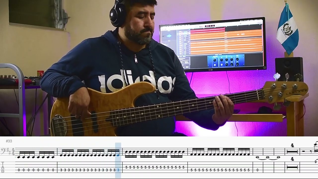 Si tu presencia conmigo no va - Oasis Ministry - Cover de bajo - Partitura/Tablatura