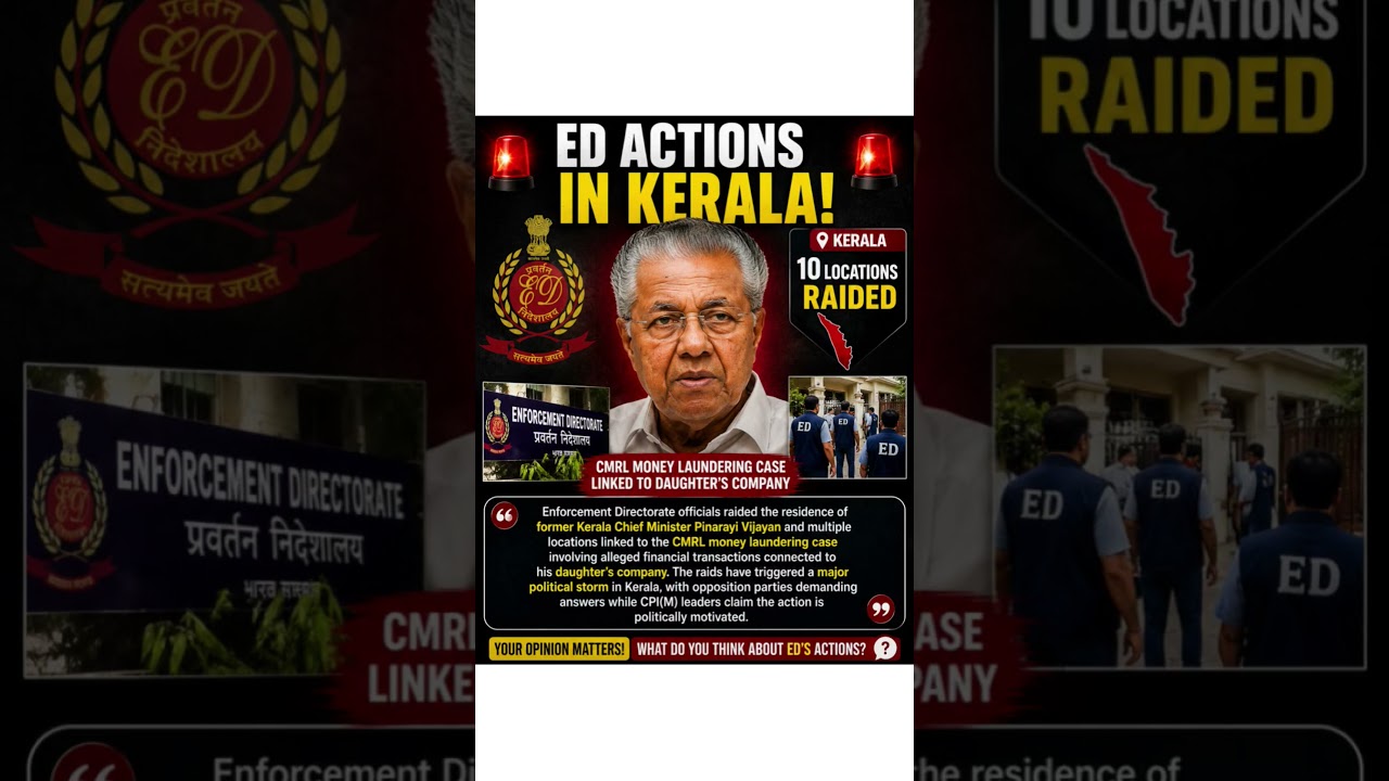 ED Actions In Kerala! Political Storm Explodes After Raids On Ex-CM&rsquo;s Residence