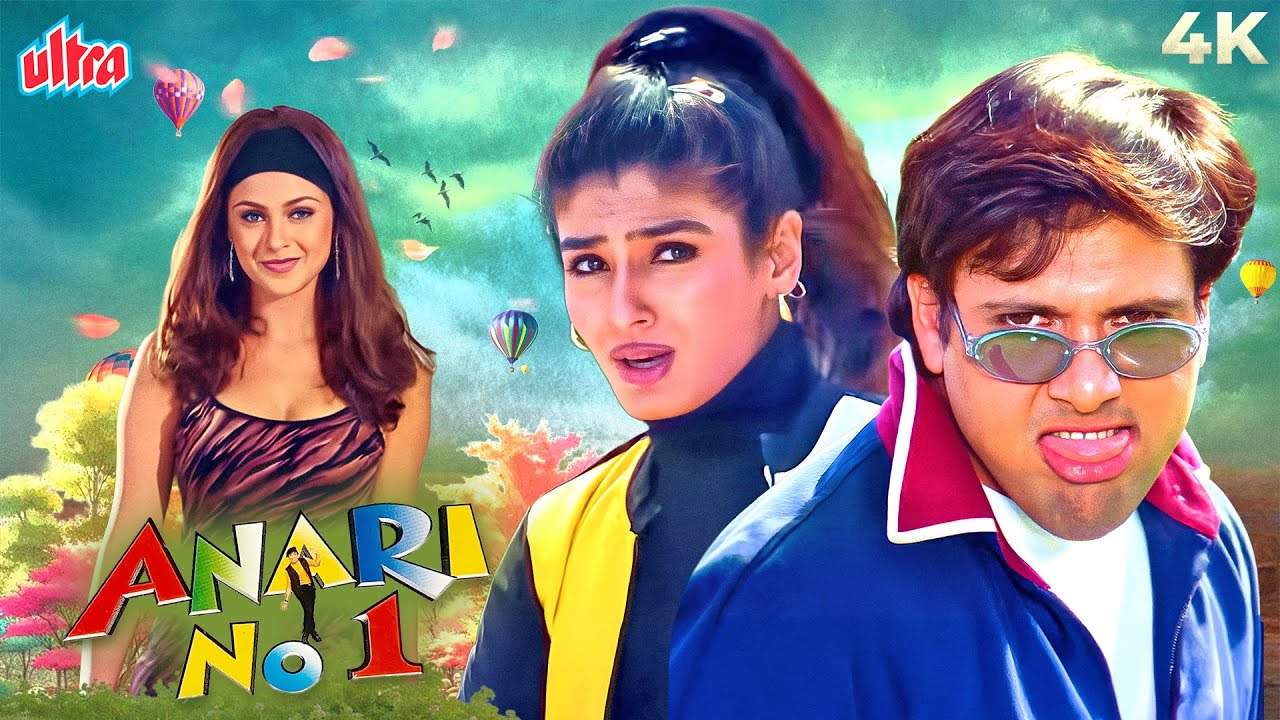 Anari No. 1 (1999) Hindi 4K Full Movie | Govinda & Raveena Tandon Superhit Comedy Movie | Kader Khan