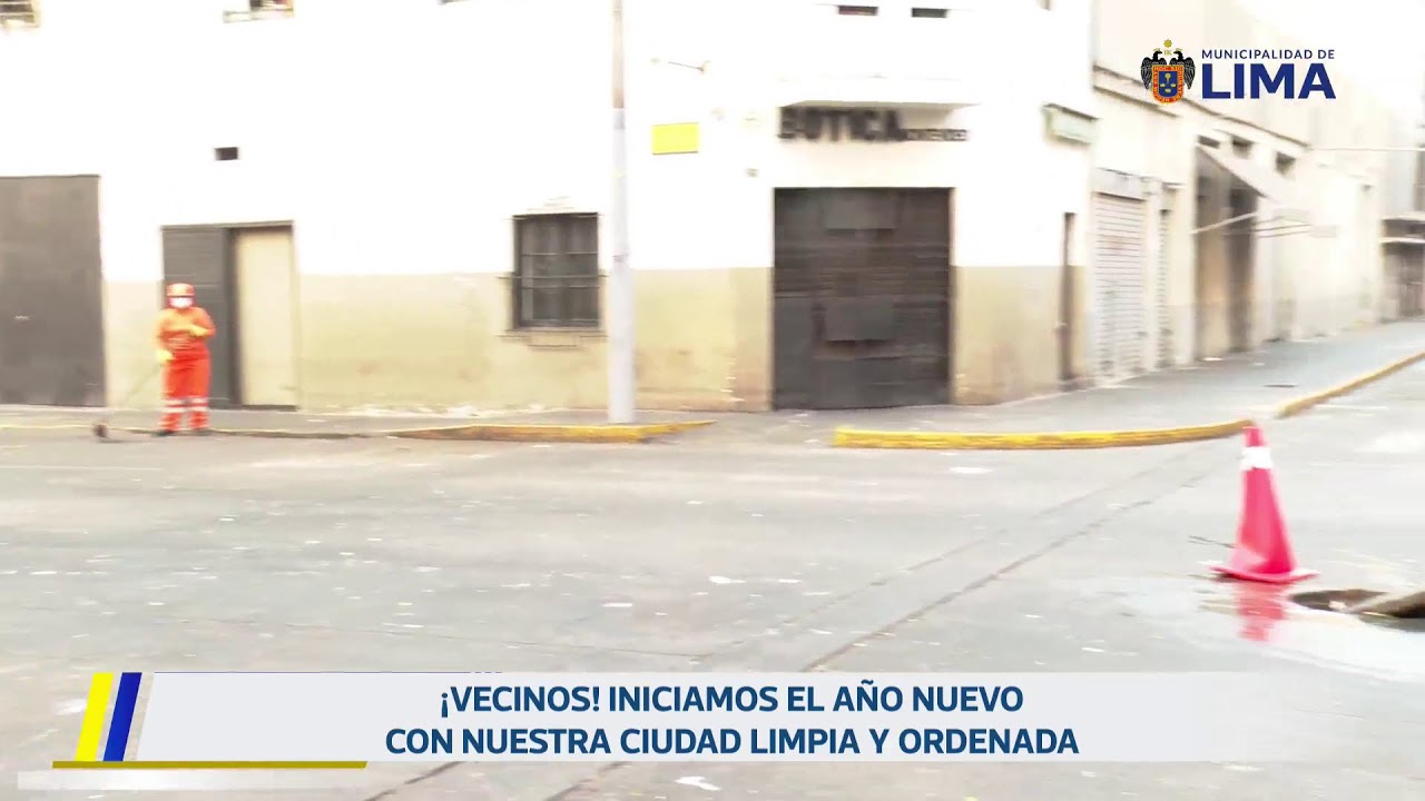 Presentación de resultados de la limpieza integral en el Cercado de Lima | 01 de enero