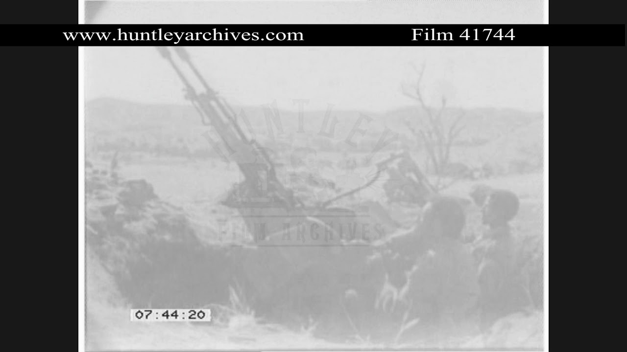 Tigrayan People's Liberation Front train in Ethiopia.  Archive film 41744