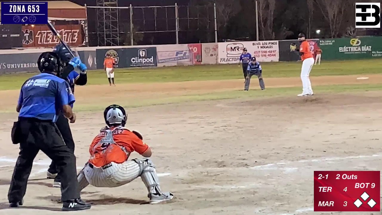 MARLINS DEL ÁGUILA VS TERRIBLES Jornada 13 Liga Municipal de Béisbol