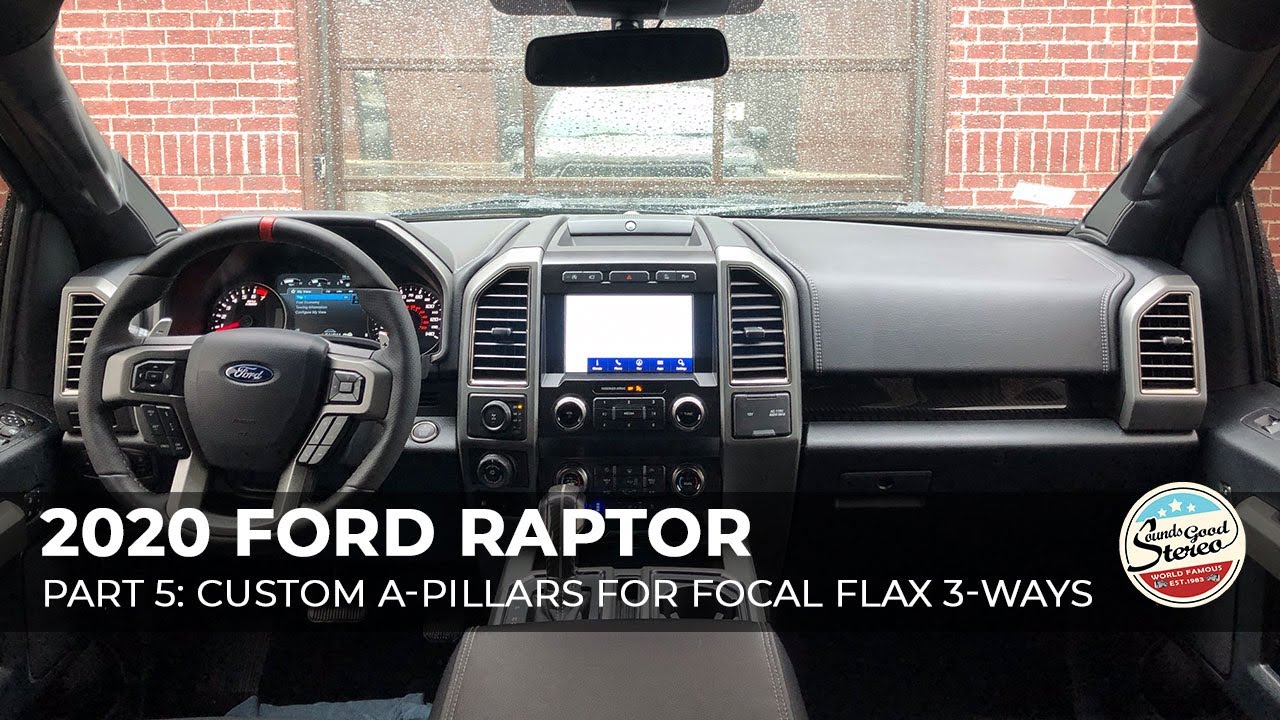 2020 Ford F-150 Raptor Custom Stereo System - Part 5 - Custom A-Pillars -Focal Flax 3-Way Components