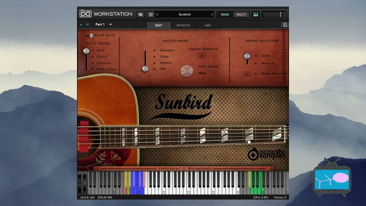 Sunbird / VST guitar/ demo play only
