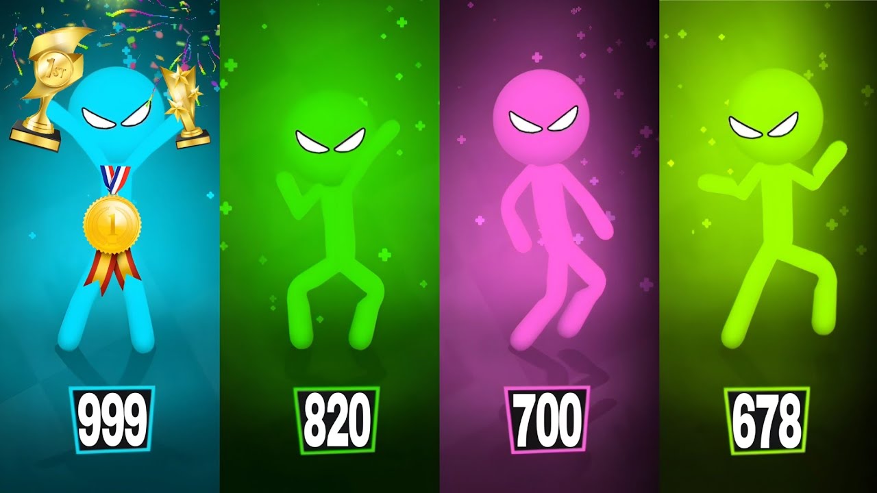 Stickman Party - Tournament Mode 1 23 4 Players Random - MiniGames Gameplay - New Update