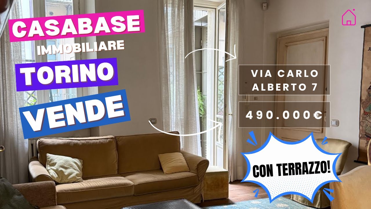 Centro, via Carlo Alberto 7, meraviglioso bilocale con terrazzo di 40 mq
