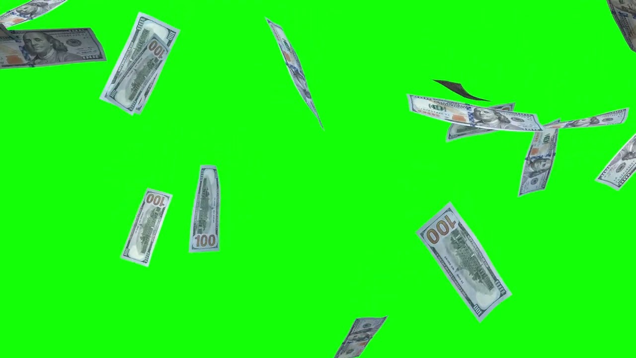 Green screen Money 4K