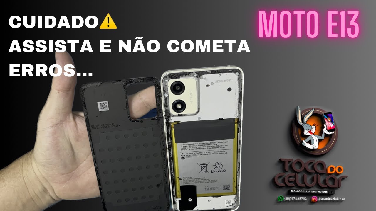 Como Abrir Trocar A Tela Moto E13 Motorola