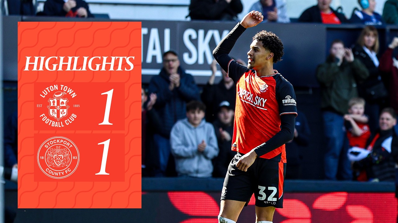 Luton 1-1 Stockport | Highlights