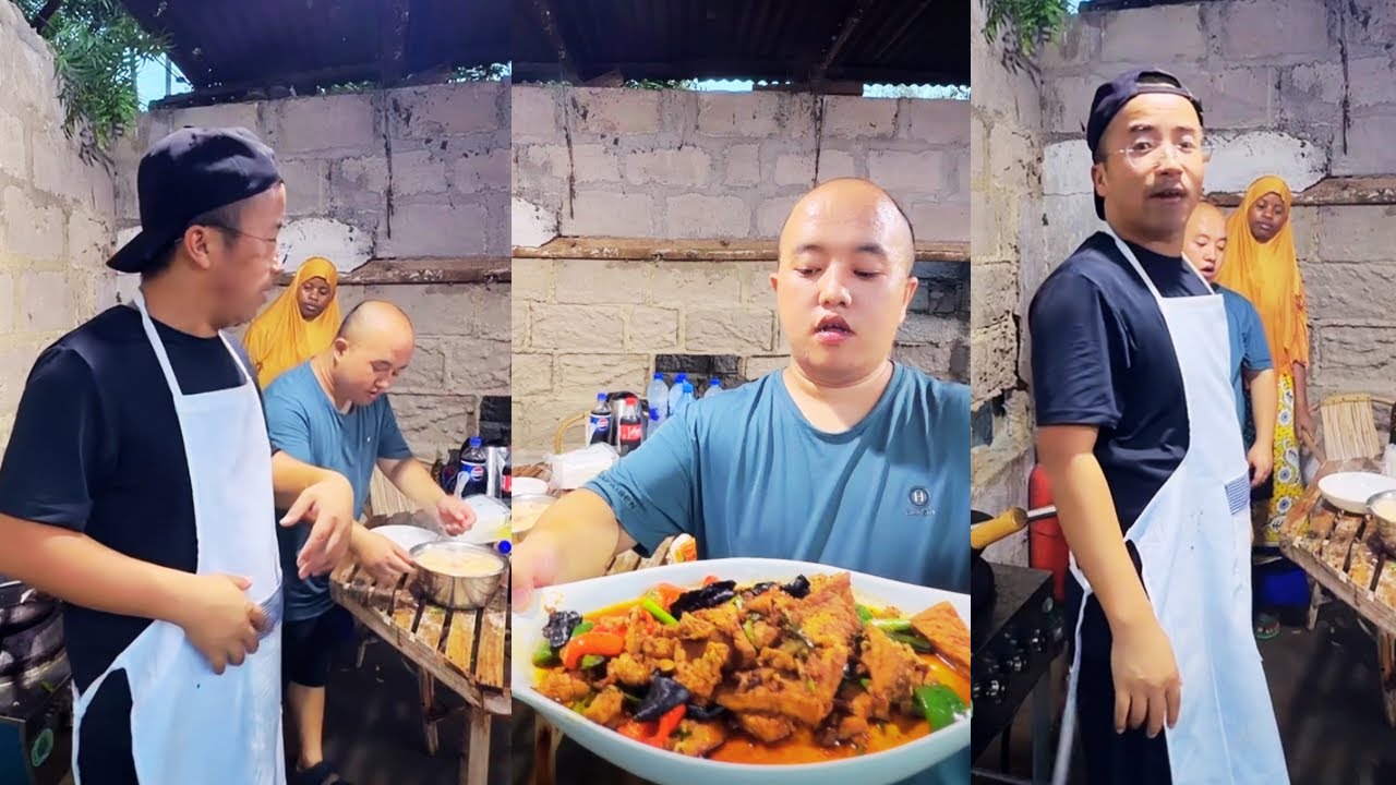 Alang and Zerenbai are very happy! 🧡The matchmaker cooked a rich dish!