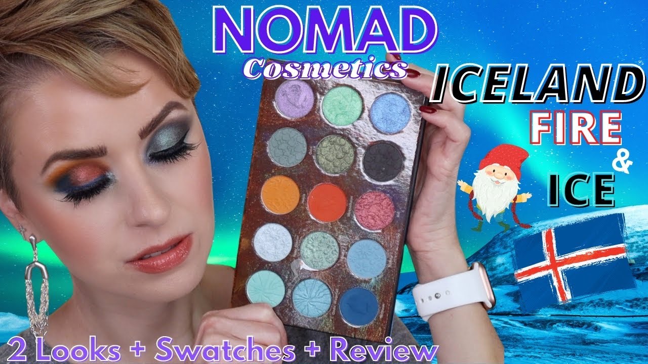 NOMAD Cosmetics ICELAND FIRE & ICE Palette | 2 Looks + Review | Steff's Beauty Stash