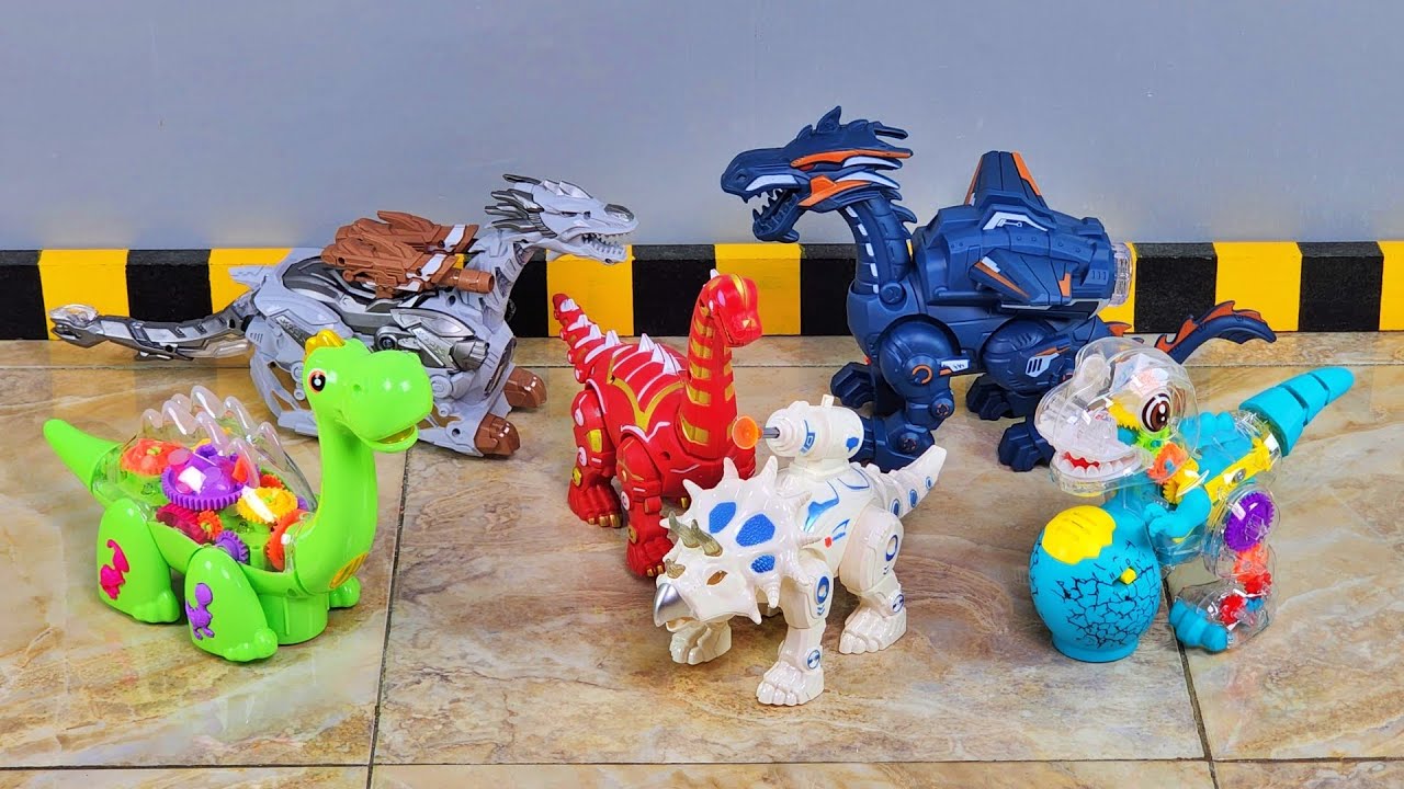 Unboxing Robot Dinosaurus, Robot T-rex, Robot Naga, Robot Dinosaurus Joget, Robot Dino Transparan