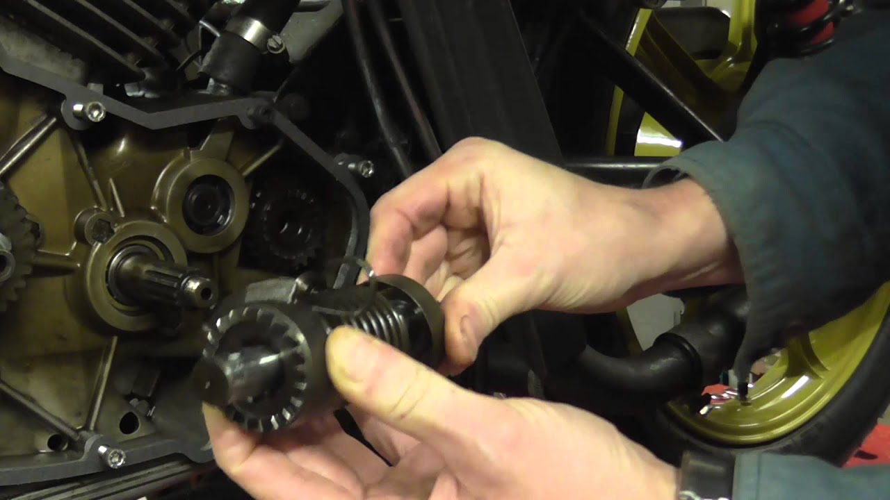 Morini kickstart mechansim assembly