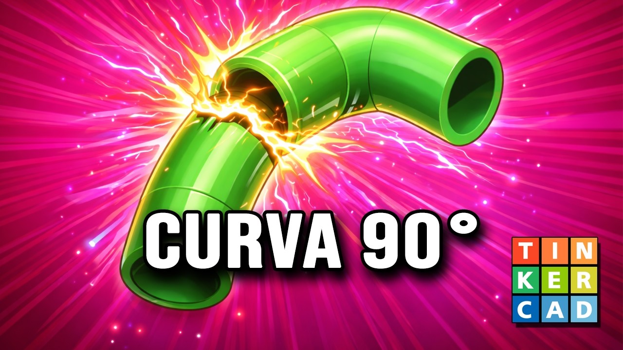Tutorial curva 90 grados en TINKERCAD | Tutorial Tinkercad Español