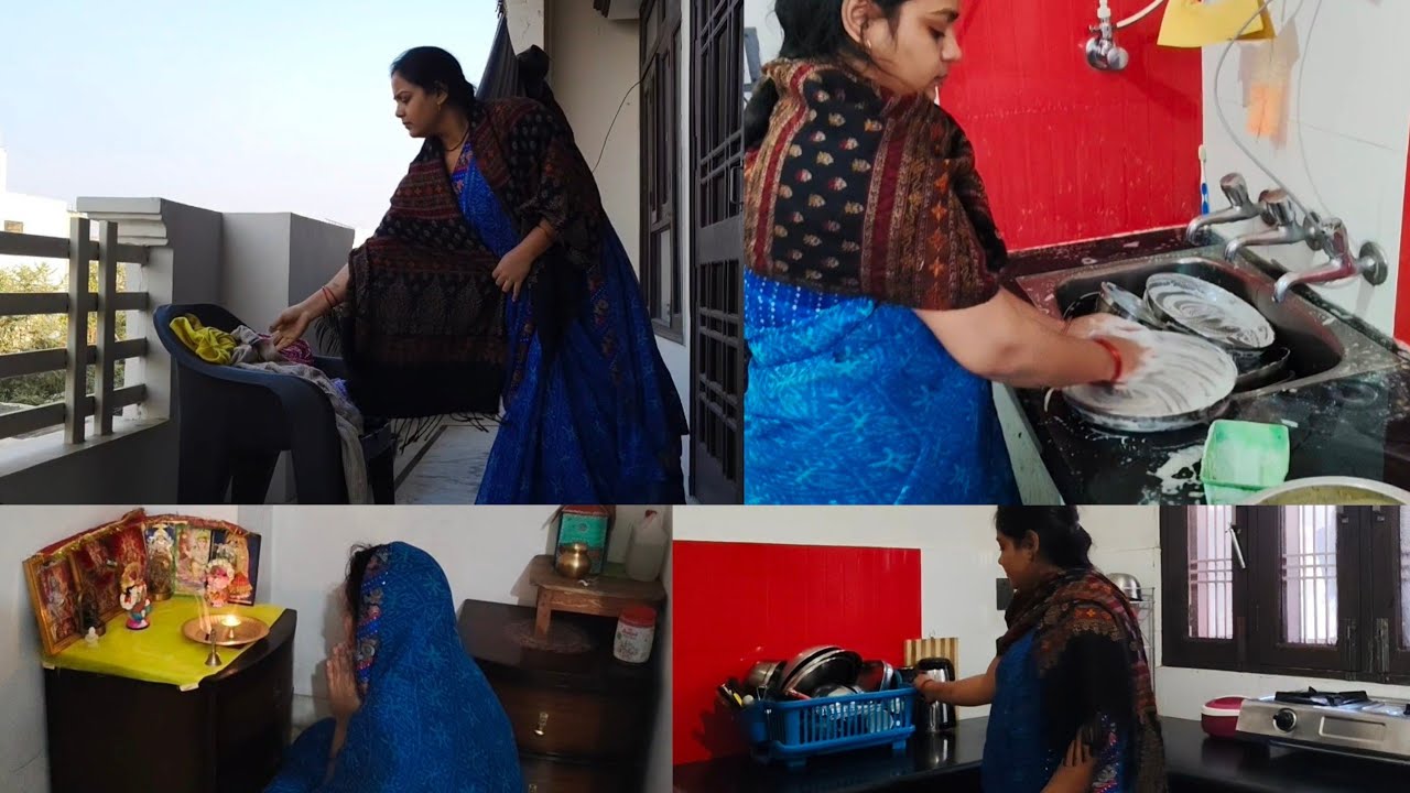 🌄🙋🏻‍♀️सुबह से दोपहर तक का🏡 Daily routine vlog#vlog 
