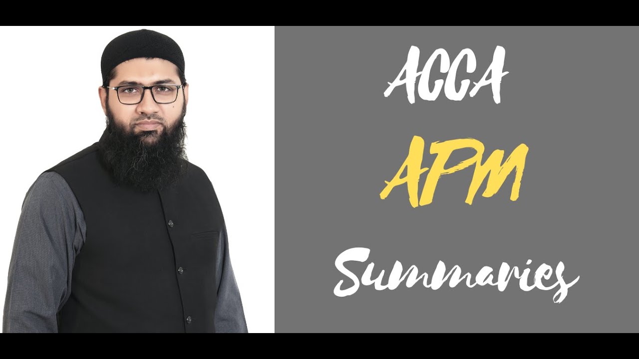 Escribir Academy | ACCA Advanced Performance Management - APM Revision Lectures - Part 1