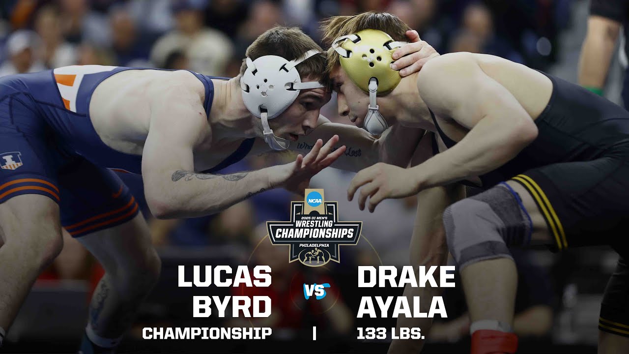 Lucas Byrd vs Drake Ayala: 2025 NCAA wrestling championship (133 pounds)