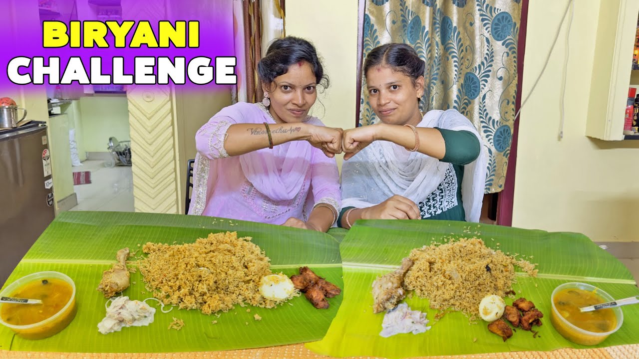 புது வீட்டுல Biryani Eating Challenge with Sister Combo 🤣🔥Vinoth Seetha