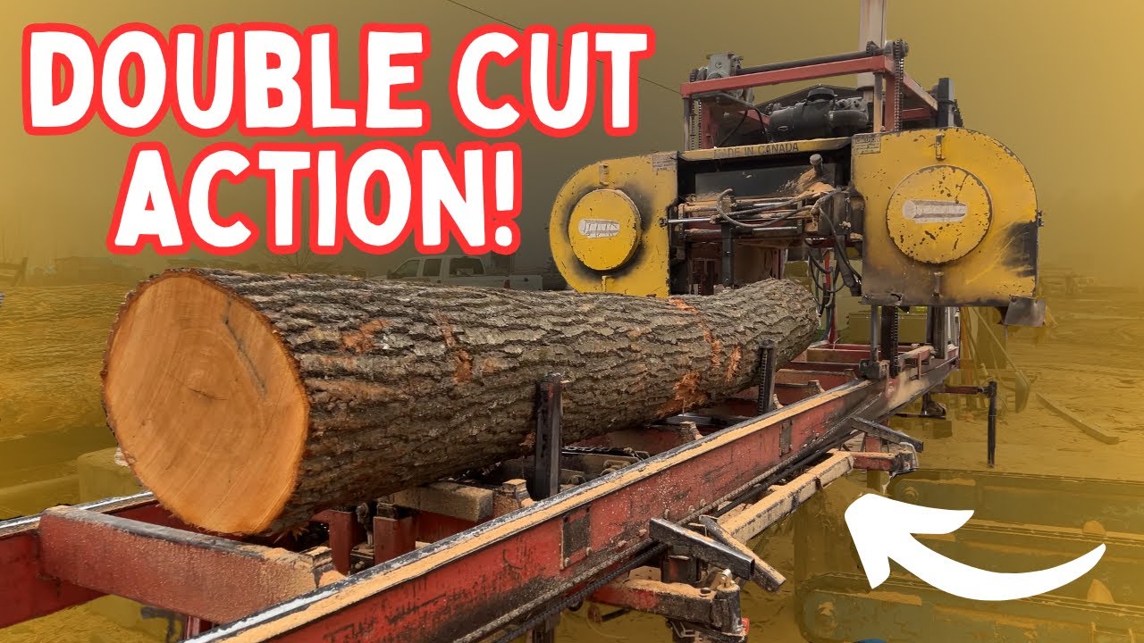 Why Our Pallets Are Better!  Double Cut, Not Double Bladed Bandsaw Sawmill Action!