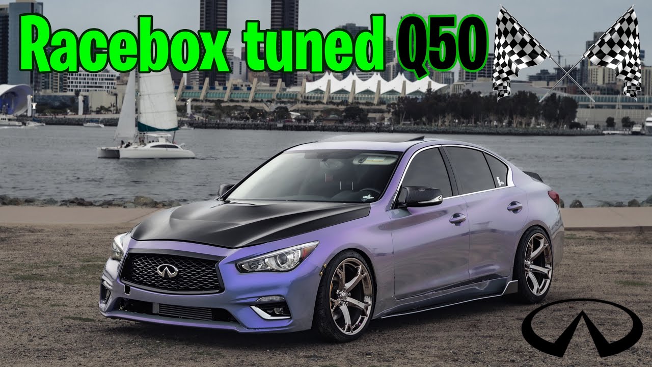 Downtown POV In A Racebox Tuned Infiniti Q50 VR30