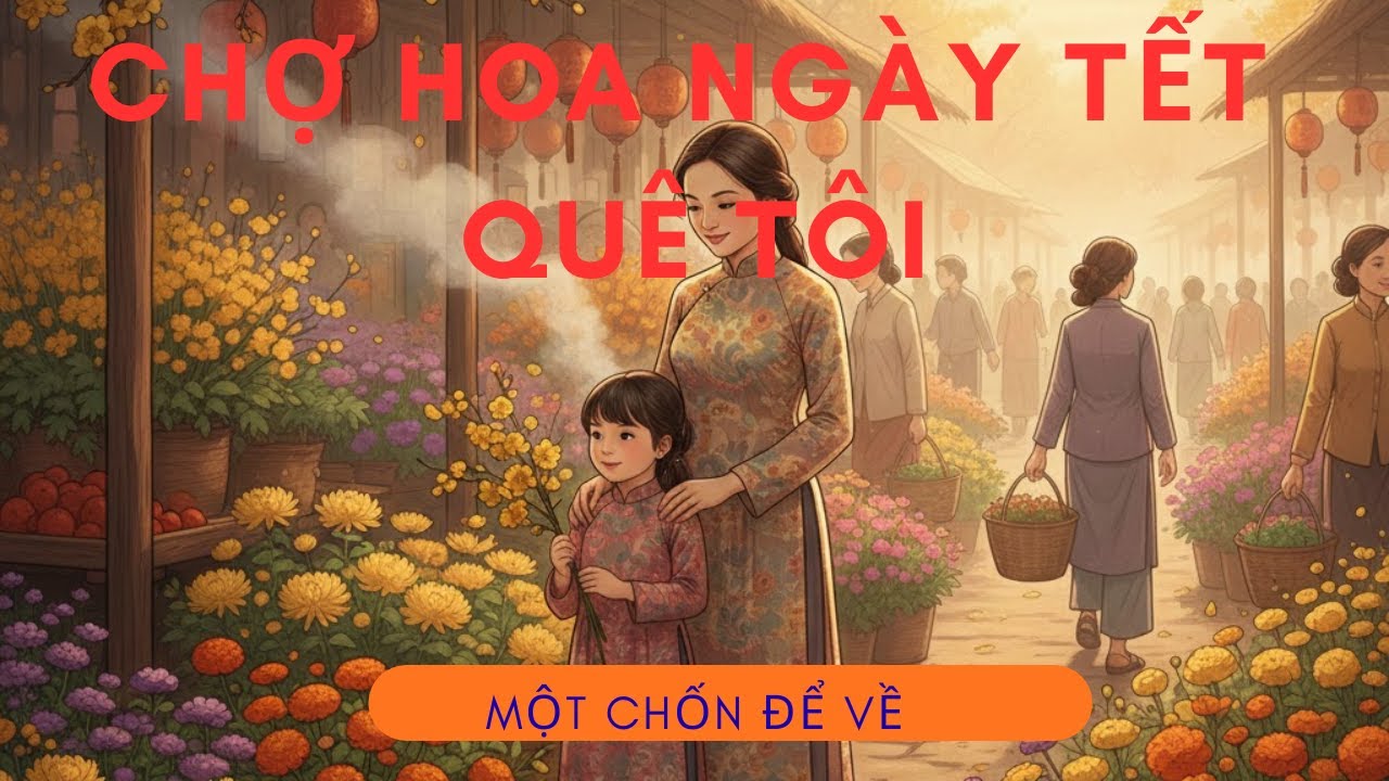 Chợ Hoa Ngày Tết Ở Miền Tây Quê Tôi | Buổi Sáng Tinh Mơ Đi Chợ Cùng Mẹ