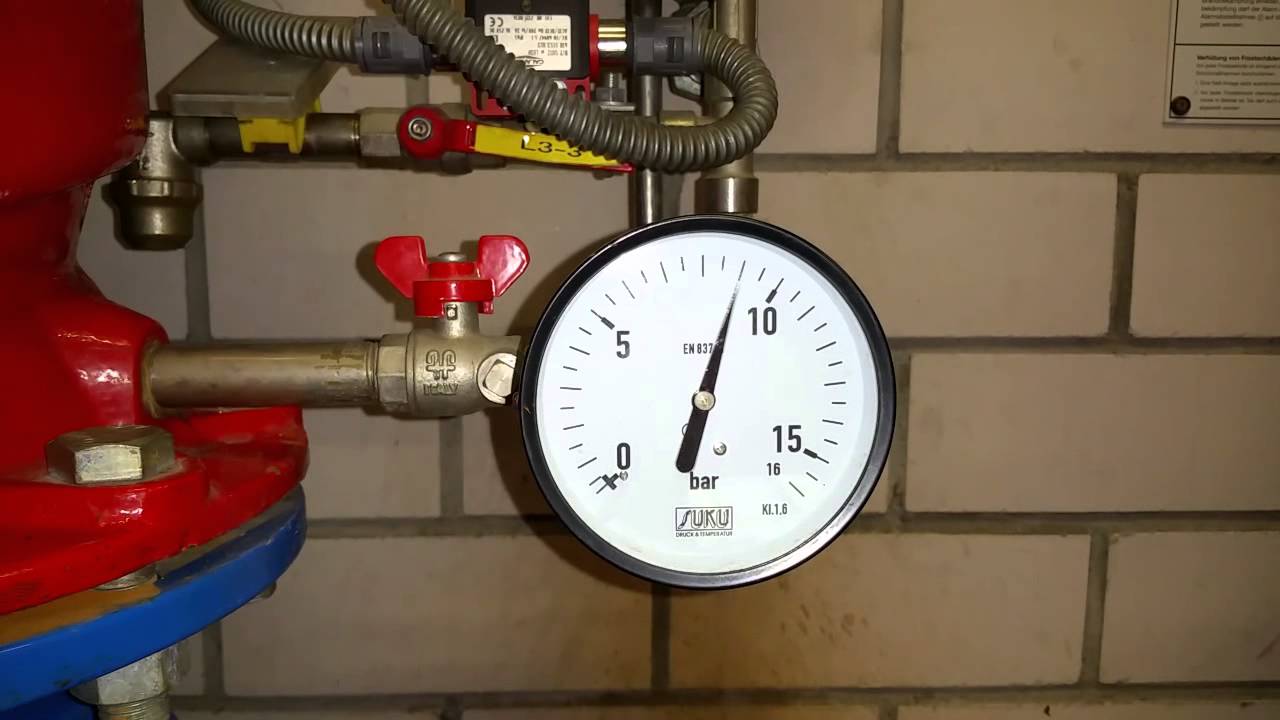 Sprinkler Anlage Druck Schwankung