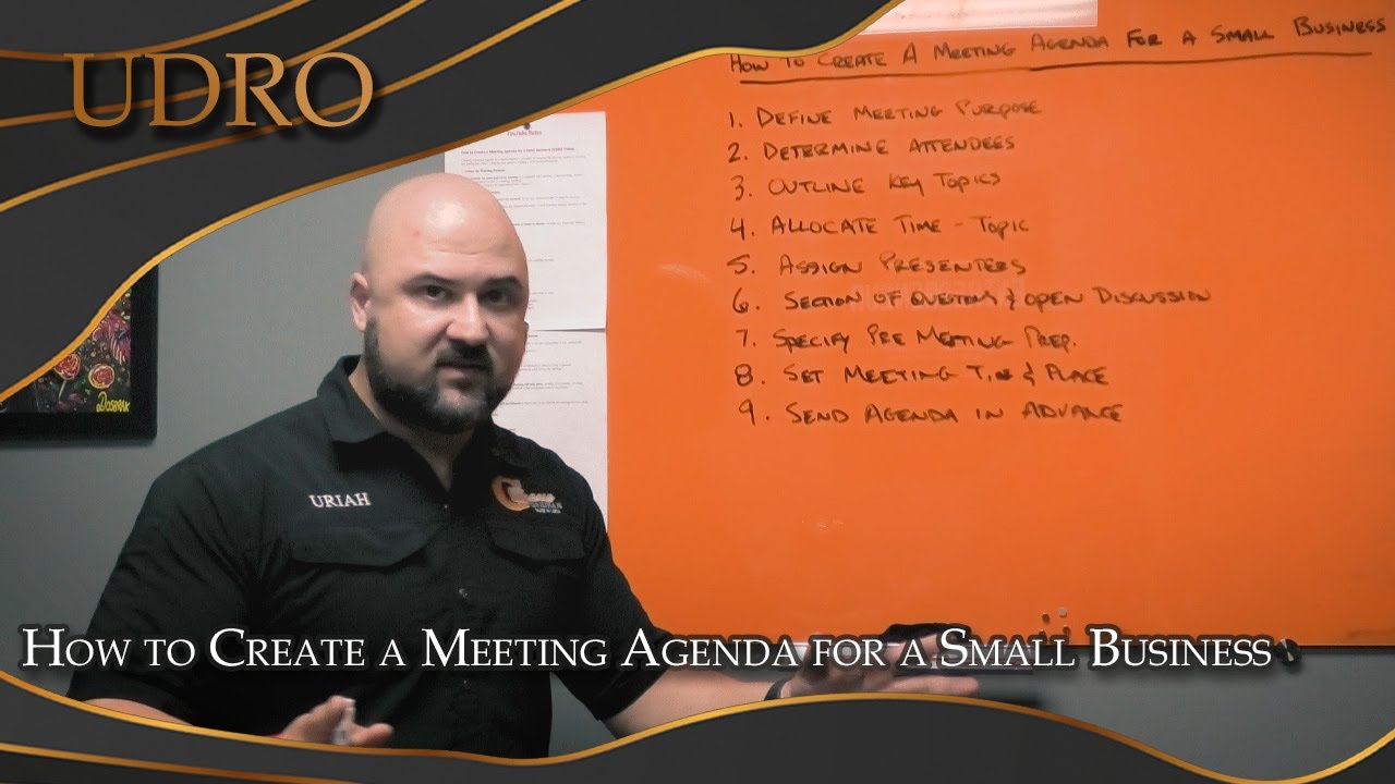 How to Create a Meeting Agenda for a Small Business | Entrepreneurial Concepts