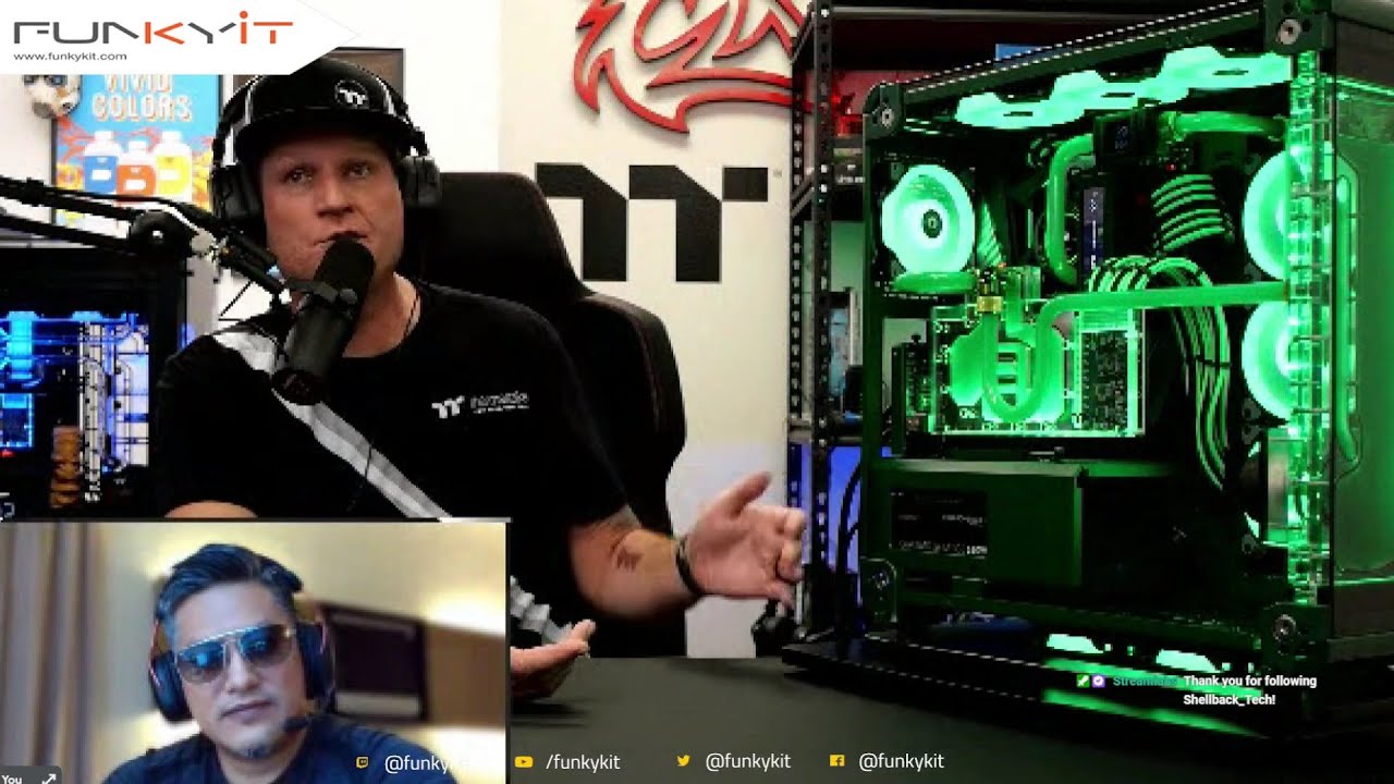 The Funky Kit Show LIVE &ndash; Thermaltake Expo Product Showcase CES 2022 &ndash; Ep.187