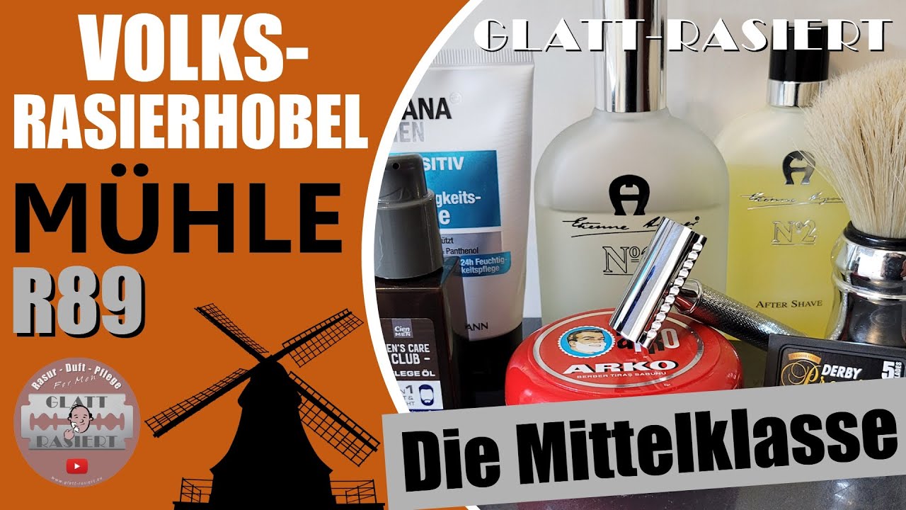 Volks-Rasierhobel ║ Mühle R89 - Gehobene Mittelklasse - Nassrasur // GLATT - RASIERT