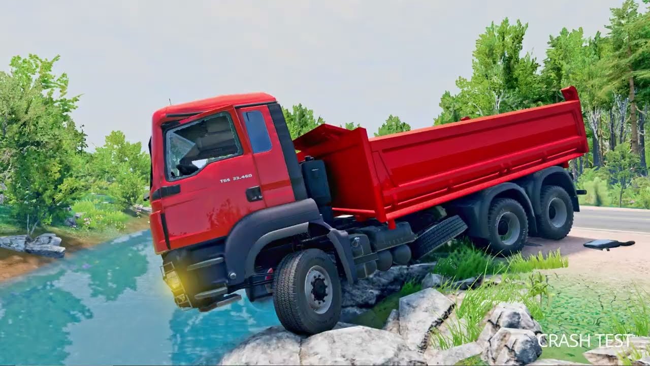 MOBIL VS POTHOLE #37 - BeamNG.Drive 0.38