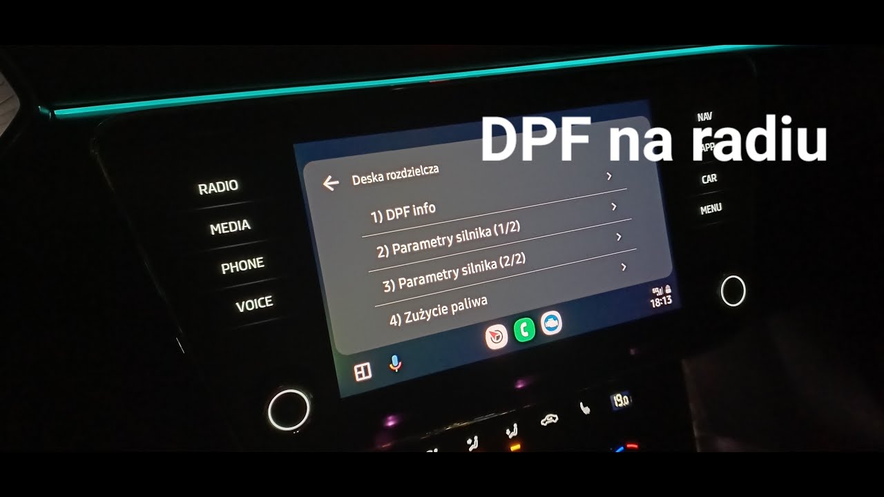 Carscanner na radiu. Kontrola DPF i inne odczyty. Superb/Arteon
