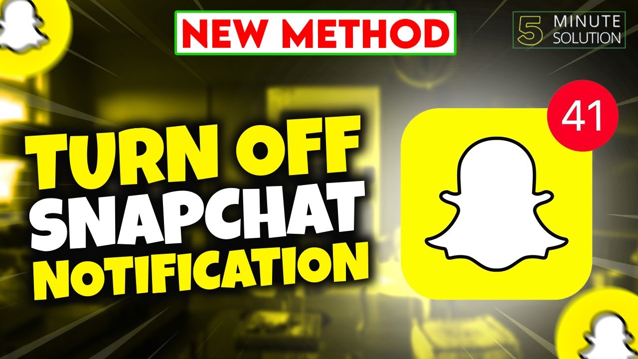 How to turn off Snapchat notification 2024