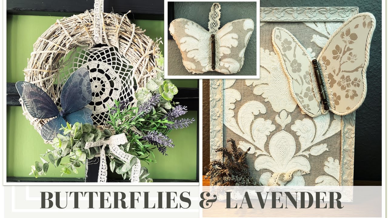 BUTTERFLIES AND LAVENDER - SUMMER DECOR DIY IDEAS